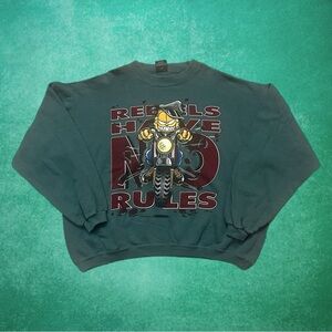 Vintage Garfield Motorcycle Sweatshirt
